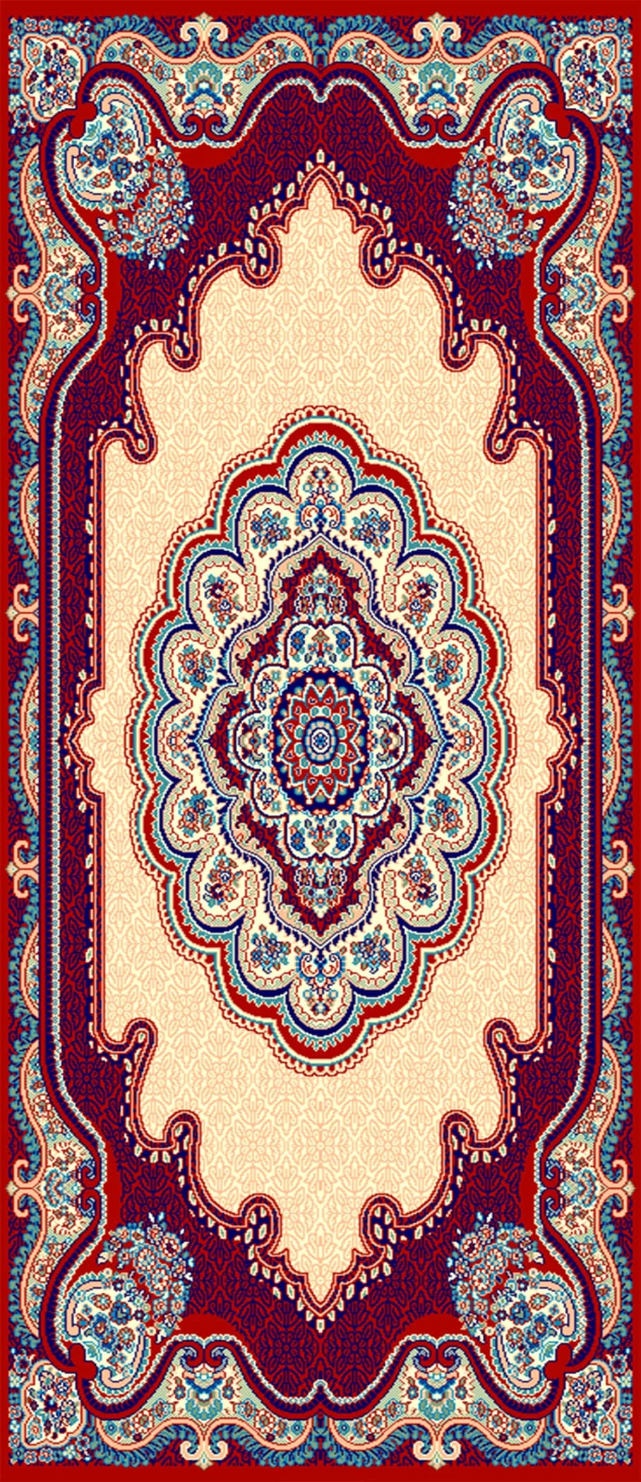 3x5 ft design image for Royal Medallion Heatwoven Carpet