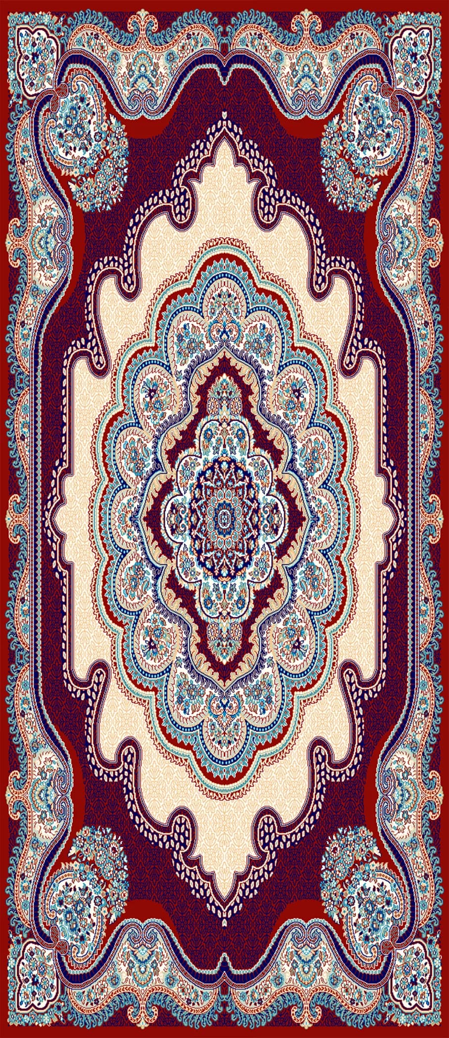 5x7 ft design image for Royal Medallion Heatwoven Carpet