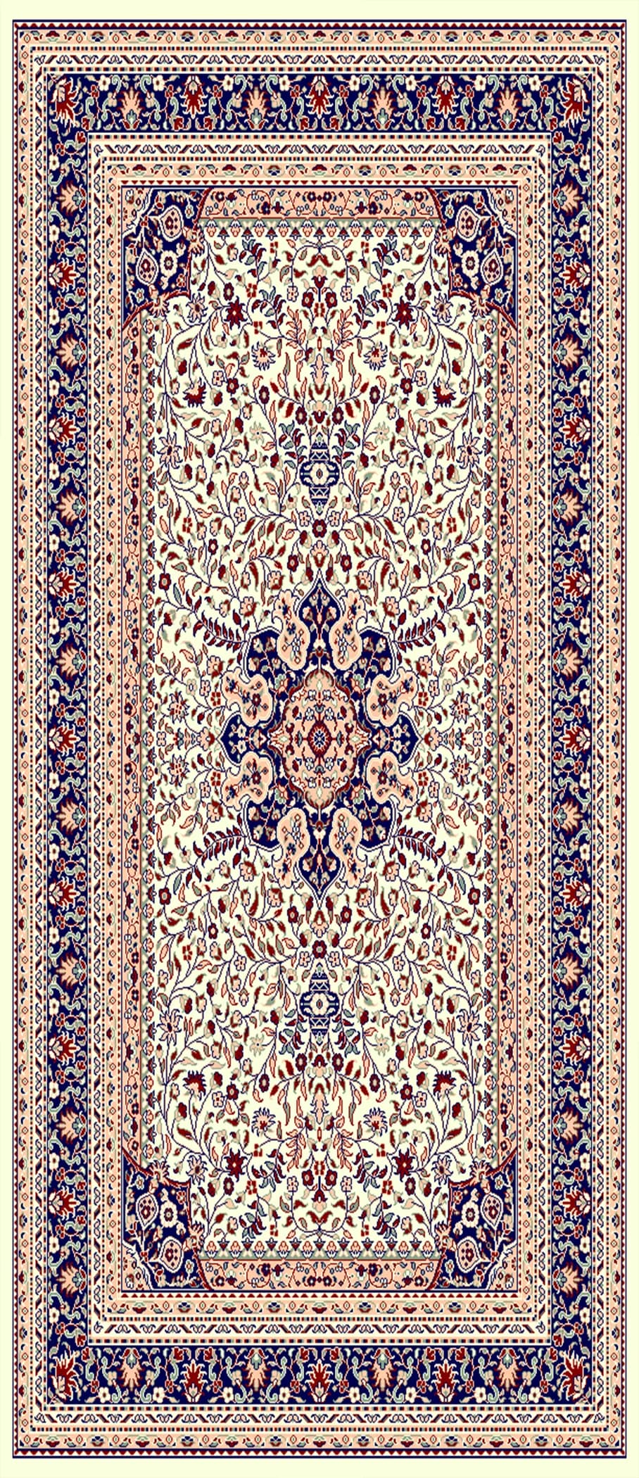 5x7 ft design image for Ornate Centrepiece Heatwoven Carpet