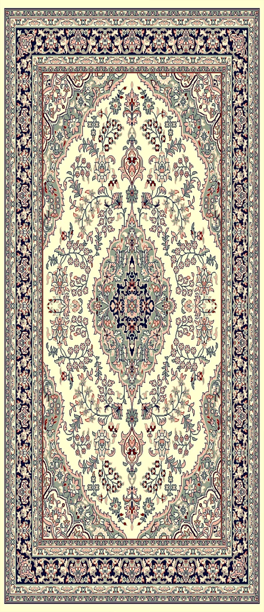 5x7 ft design image for Classic Mahal Heatwoven Carpet