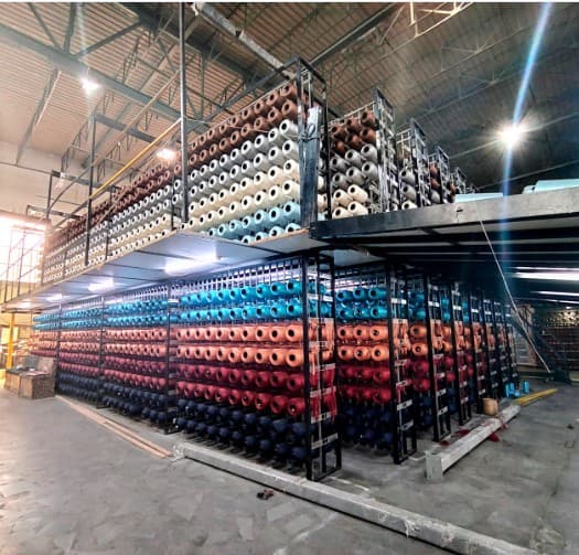 High-Density Yarn Bobbin Racks