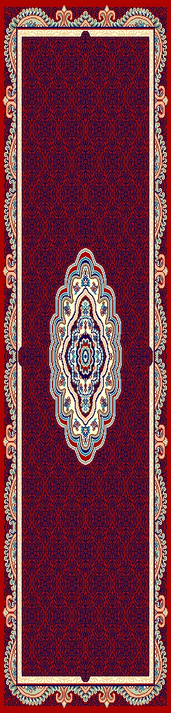 2x5 ft design image for Royal Medallion Heatset Carpet