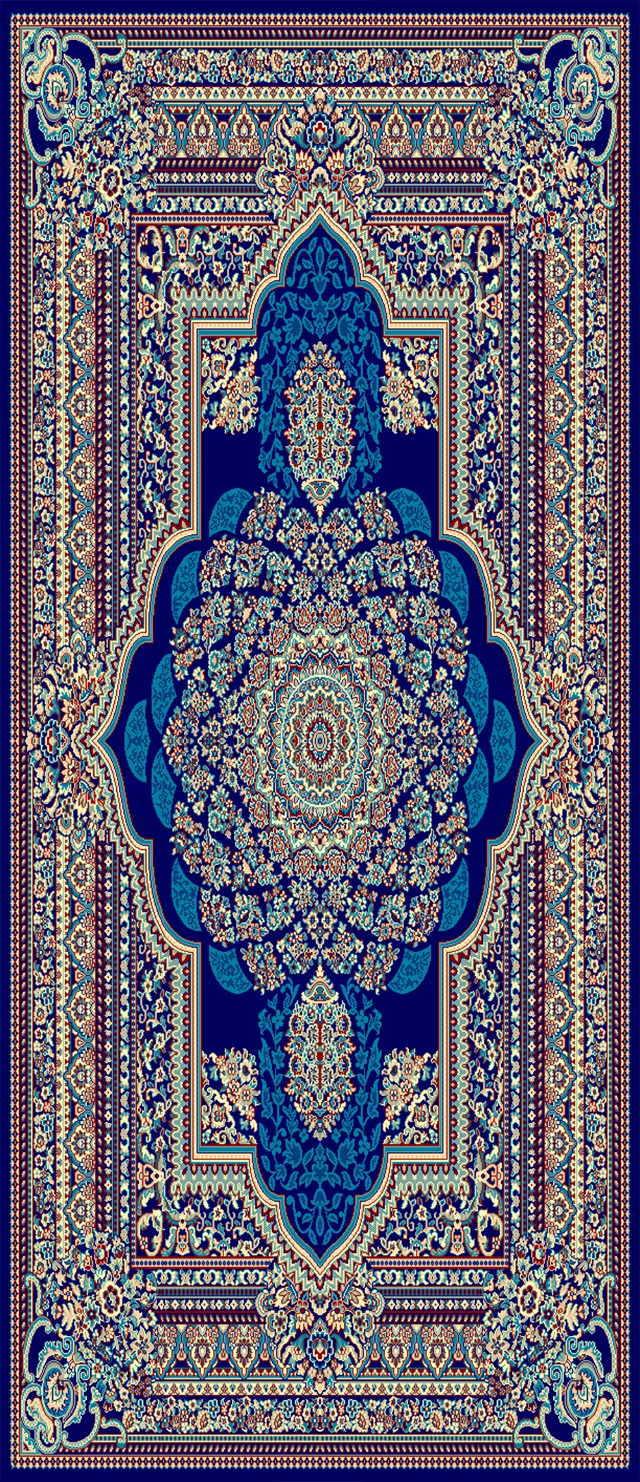 5x7 ft design image for Imperial Floral Heatset Carpet