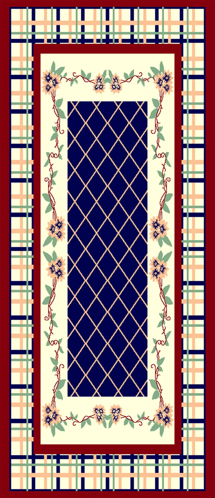 3x5 ft design image for Classic Kashan Heatset Carpet