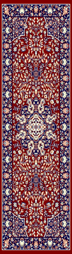 2x5 ft design image for Ornate Centrepiece Heatset Carpet