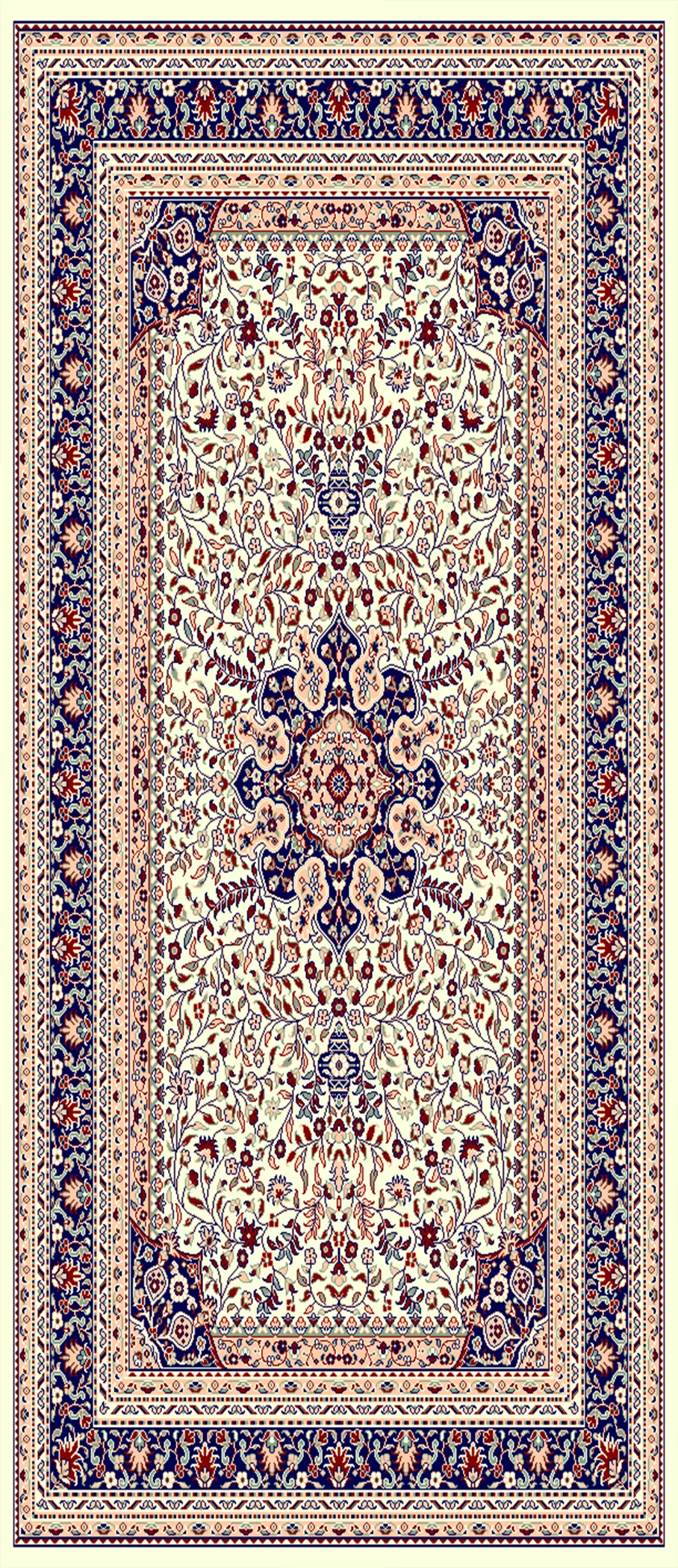 5x7 ft design image for Ornate Centrepiece Heatset Carpet