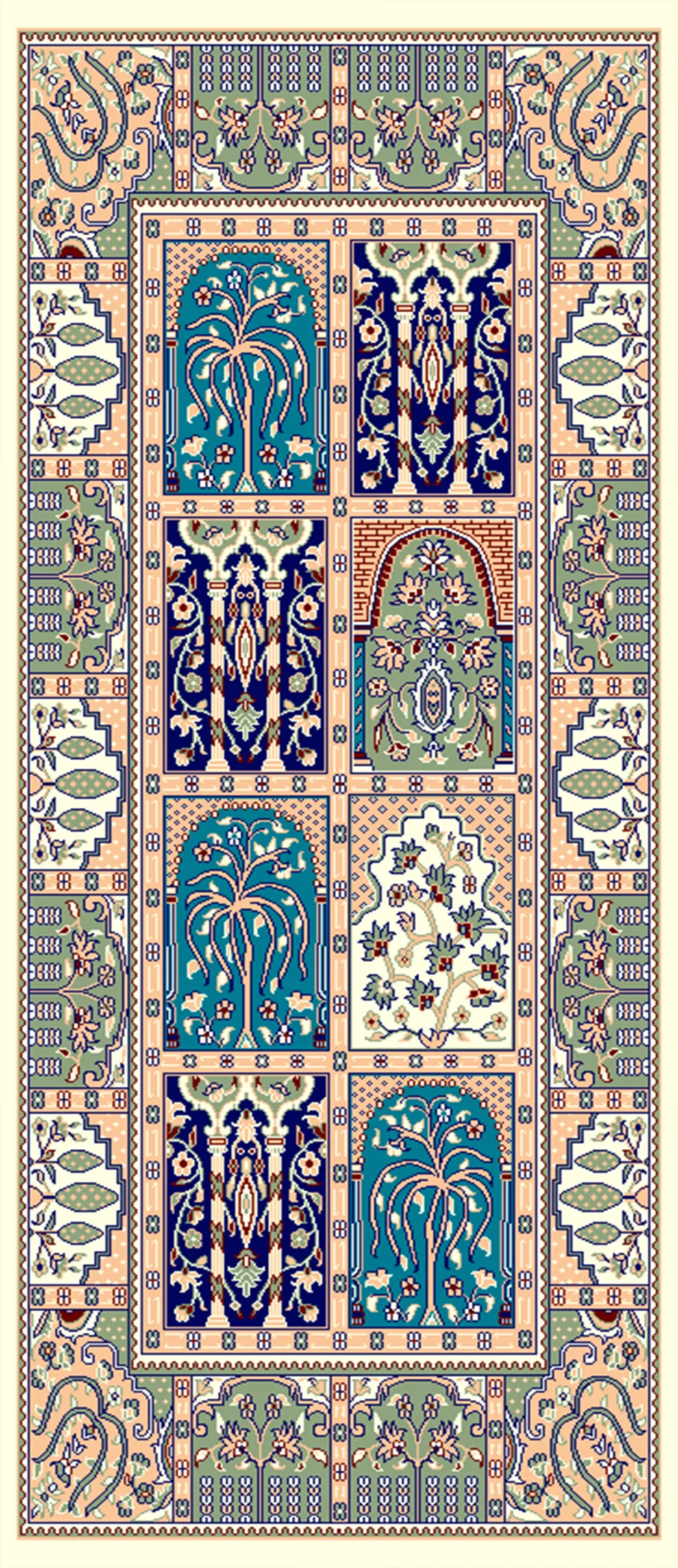 3x5 ft design image for Timeless Floral Heatset Carpet