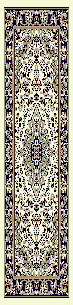 2x5 ft design image for Classic Mahal Heatset Carpet